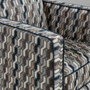 Decor-Rest Furniture Swivel Fabric Accent Chair 2050 Swivel Chair - Percy Navy IMAGE 6
