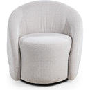Decor-Rest Furniture Swivel Fabric Chair 2261-59 Swivel Chair - Hermes Ivory IMAGE 1
