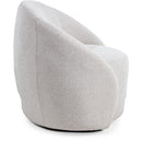 Decor-Rest Furniture Swivel Fabric Chair 2261-59 Swivel Chair - Hermes Ivory IMAGE 3