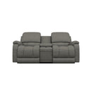 La-Z-Boy Greyson Power Reclining Loveseat w/ Headrest, Lumbar & Console - Blue Grey IMAGE 2