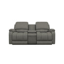 La-Z-Boy Greyson Power Reclining Loveseat w/ Headrest & Console - Blue Grey IMAGE 2