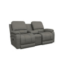 La-Z-Boy Greyson Reclining Loveseat w/ Console - Blue Grey IMAGE 1
