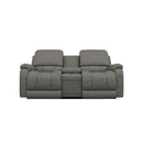 La-Z-Boy Greyson Reclining Loveseat w/ Console - Blue Grey IMAGE 2