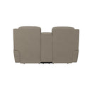 La-Z-Boy Dorian Power Reclining Loveseat w/ Headrest, Lumbar & Console - Dove IMAGE 4