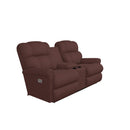 La-Z-Boy Pinnacle Power Wall Reclining Loveseat w/ Console Headrest & Lumbar - Burgundy IMAGE 1