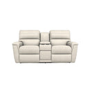 La-Z-Boy Ava Power Reclining Sofa w/ Console Headrest & Lumbar - Ivory IMAGE 2
