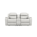 La-Z-Boy Dorian Power Reclining Loveseat w/ Headrest & Console - Dove IMAGE 2