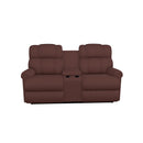 La-Z-Boy Pinnacle Power Wall Reclining Loveseat w/ Headrest & Console - Burgundy IMAGE 2