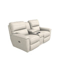 La-Z-Boy Ava Power Reclining Loveseat w/ Headrest & Console - Ivory IMAGE 1