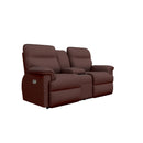 La-Z-Boy Jay Power Reclining Loveseat w/ Headrest, Lumbar & Console - Burgundy IMAGE 1