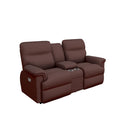 La-Z-Boy Jay Power Reclining Loveseat w/ Headrest & Console - Burgundy IMAGE 1