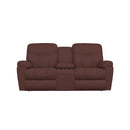 La-Z-Boy Morrison Power Reclining Loveseat w/ Headrest & Console - Burgundy IMAGE 2