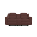 La-Z-Boy Joel Power Reclining Loveseat w/ Headrest & Console - Burgundy IMAGE 2
