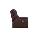 La-Z-Boy Morrison Power Reclining Loveseat w/ Headrest - Burgundy IMAGE 3
