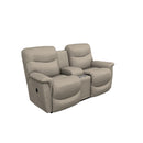 La-Z-Boy James Reclining Loveseat w/ Console - Dove IMAGE 1