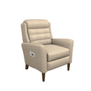 La-Z-Boy Brentwood High Leg Power Recliner w/ Headrest - Cream IMAGE 1