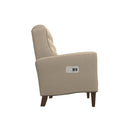 La-Z-Boy Brentwood High Leg Power Recliner w/ Headrest - Cream IMAGE 3