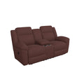 La-Z-Boy Joel Reclining Loveseat w/ Console - Burgundy IMAGE 1