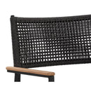 Sunpan Nava 111091 Stackable Dining Arm Chair - Black IMAGE 4