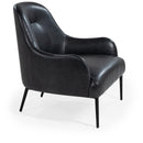 Mobital Swoon Stationary Leather Accent Chair LCH-SWOO-BLLE-PCBLA IMAGE 2