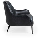 Mobital Swoon Stationary Leather Accent Chair LCH-SWOO-BLLE-PCBLA IMAGE 3