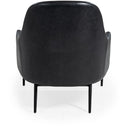Mobital Swoon Stationary Leather Accent Chair LCH-SWOO-BLLE-PCBLA IMAGE 4