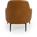 Mobital Swoon Stationary Leather Accent Chair LCH-SWOO-BRLE-PCBLA IMAGE 4