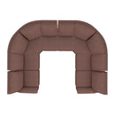 La-Z-Boy Rigby 6 pc Reclining Sectional - Cherry IMAGE 2