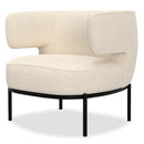 Mobital Finn Stationary Fabric Accent Chair LCH-FINN-CRBO-PCBLA IMAGE 2