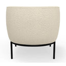 Mobital Finn Stationary Fabric Accent Chair LCH-FINN-CRBO-PCBLA IMAGE 4