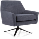 Decor-Rest Furniture Swivel Fabric Accent Chair 2097-59 Swivel Chair IMAGE 1