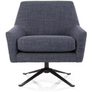 Decor-Rest Furniture Swivel Fabric Accent Chair 2097-59 Swivel Chair IMAGE 2