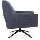 Decor-Rest Furniture Swivel Fabric Accent Chair 2097-59 Swivel Chair IMAGE 3