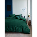 Brunelli Organic 244DG286 Double-Queen Duvet Cover - Dark Green IMAGE 1