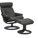  La-Z-Boy Aura 72691M Recliner with Ottoman - Stone/Black IMAGE 2