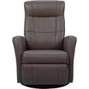 La-Z-Boy Namsen 717U-96S Swivel Recliner with Adjustable Headrest - Expresso IMAGE 1