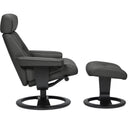 La-Z-Boy Aura 726-92M Swivel Chair with Footrest - Graphite IMAGE 3