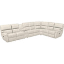 La-Z-Boy Ava 6 pc Reclining Sectional with Console - Ivory IMAGE 1