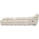 La-Z-Boy Ava 6 pc Reclining Sectional with Console - Ivory IMAGE 2