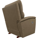 La-Z-Boy Trouper Power Rocking Recliner w/ Headrest & Lumbar - Grey IMAGE 4