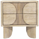 LH Imports Haru 2-Drawer Nightstand HAR002 IMAGE 3