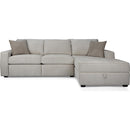 Decor-Rest Furniture Power Reclining Fabric 2 pc Sectional 2456P 2 pc Sectional IMAGE 2