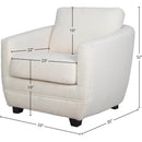 LH Imports Baltimo Stationary Fabric Accent Chair FTH014-C-CHAIR IMAGE 6