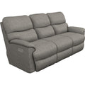 La-Z-Boy Trouper Power Reclining Sofa w/ Headrest - Charcoal IMAGE 1