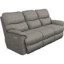 La-Z-Boy Trouper Power Reclining Sofa w/ Headrest - Charcoal IMAGE 1