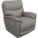 La-Z-Boy Trouper Power Rocking Recliner w/ Headrest - Charcoal IMAGE 1