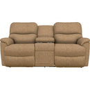 La-Z-Boy Trouper Reclining Loveseat w/ Console - Camel IMAGE 2