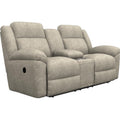 La-Z-Boy Joel Reclining Loveseat w/ Console - Stucco IMAGE 1