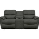 La-Z-Boy Trouper Reclining Loveseat w/ Console - Ink IMAGE 2