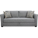 Decor-Rest Furniture Fabric Queen Sofabed 2465-61-QB DEPTH GREY28 IMAGE 1